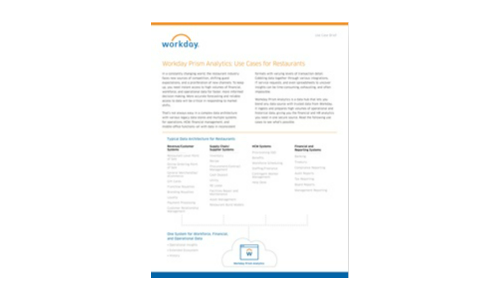 レストランの仕事のプリズム分析